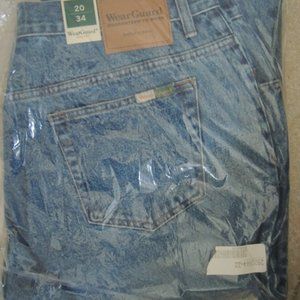 Ladies Blue Jeans Size 20X34 Straight Leg Pants